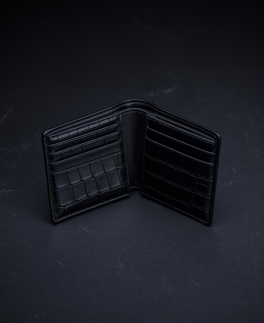 Crocodile leather wallets